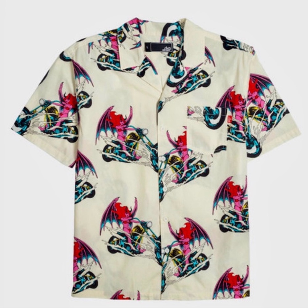 Lost Clothing Highway Woven Shirt Medium NWT
